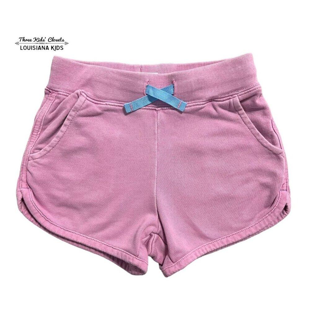 Mini Boden 4Y Lilac French Terry Pull-On Shorts